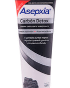 Asepxia Crema Carbón Limpiador Exfoliante Purificador 120 gr