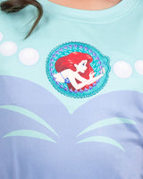 Camiseta niña mc princesa ariel#color_667-menta