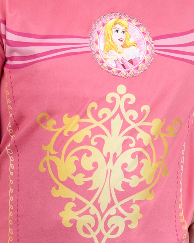 Camiseta niña mc princesa aurora#color_316-fucsia