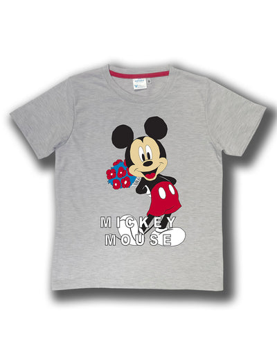 Camiseta infantil estampada manga corta#color_462-gris