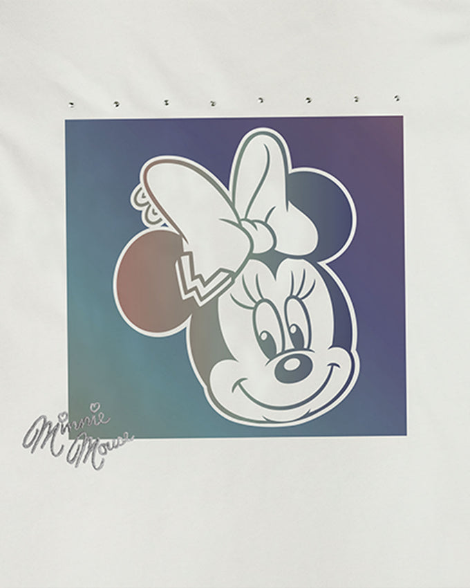 Camiseta Minnie Mouse con bordes escarchados#color_860-beige