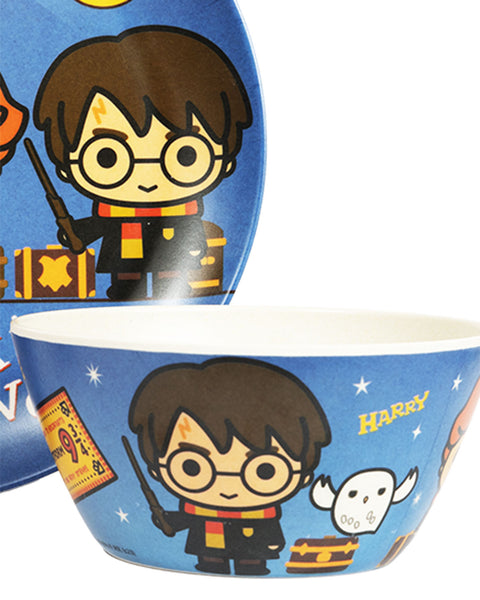 Set Bambú (Plato, Plato Hondo y Vaso)#color_838-azul