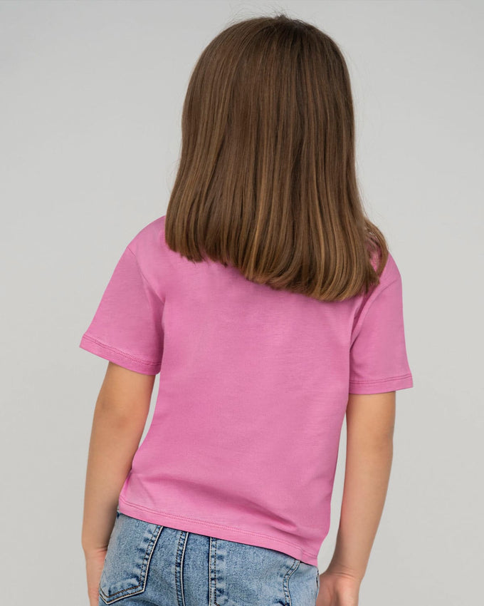 Camiseta manga corta básica con cuello redondo#color_301-rosa-oscuro