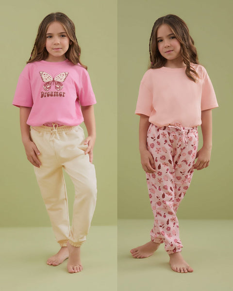 Paquete x 2 joggers infantiles#color_s01-rosado-y-arena