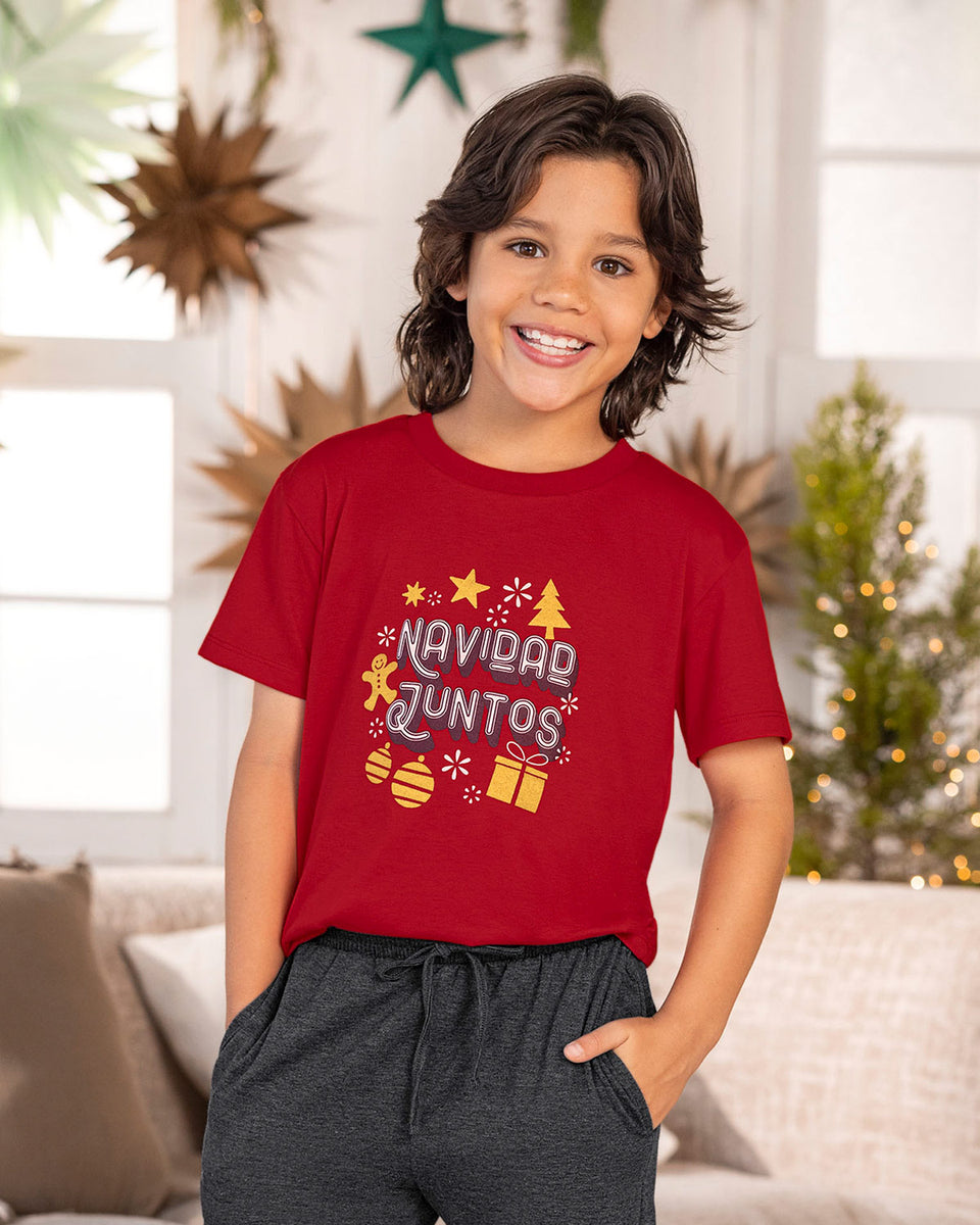 Camiseta manga corta infantil con estampado temático