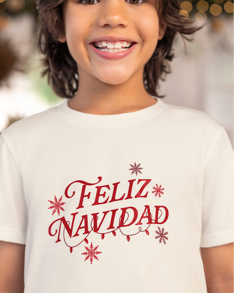 Camiseta infantil básica de manga corta#color_253-marfil