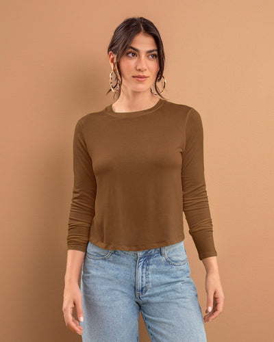 Camiseta manga larga silueta crop#color_640-cafe