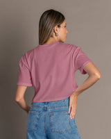 Camiseta cuello redondo y manga corta#color_402-violeta