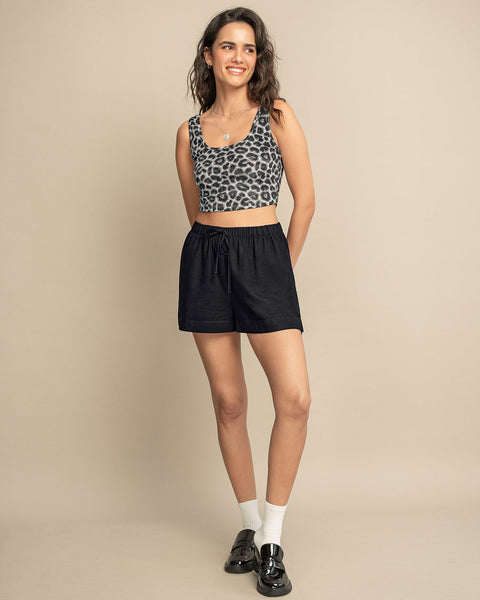 Short corto de silueta amplia para mujer