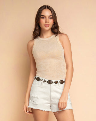 Camiseta manga sisa en tela con brillo#color_018-marfil