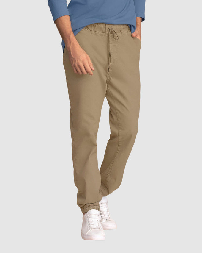 Pantalon Hombre Jogger - Khaki — Polo Club