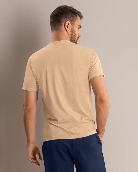 Paquete x 2 camisetas cuello redondo para hombre#color_s01-blanco-cafe-claro