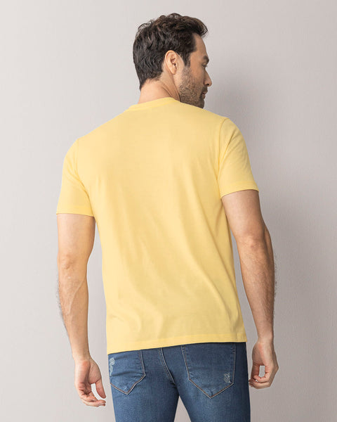 Camiseta manga corta con logo bordado en frente#color_019-amarillo