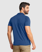 Camiseta tipo polo con botones funcionales con puños y cuello tejido