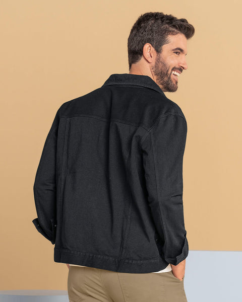 Chaqueta ajustada botones hombre#color_700-negro