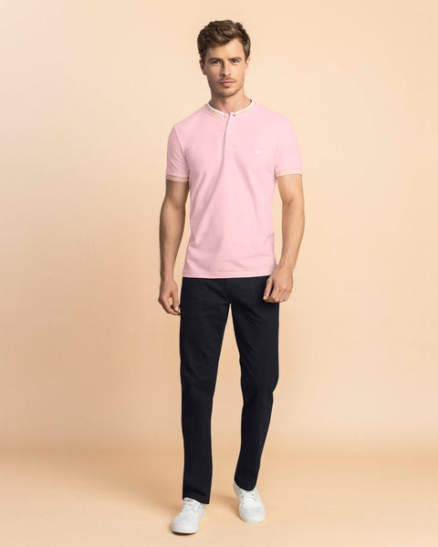 Camiseta con cuello henley y botones  funcionales#color_304-rosado-claro