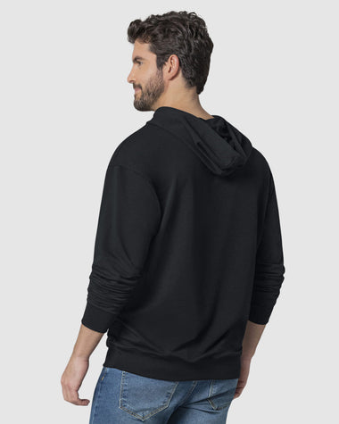 Buzo manga larga con capucha y tiras de ajuste#color_700-negro