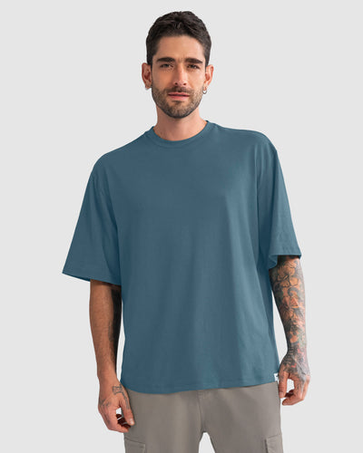 Camiseta manga corta oversized#color_408-azul-medio