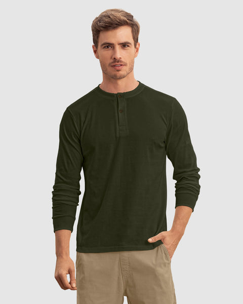 Camibuzo cuello henley#color_a91-verde-militar