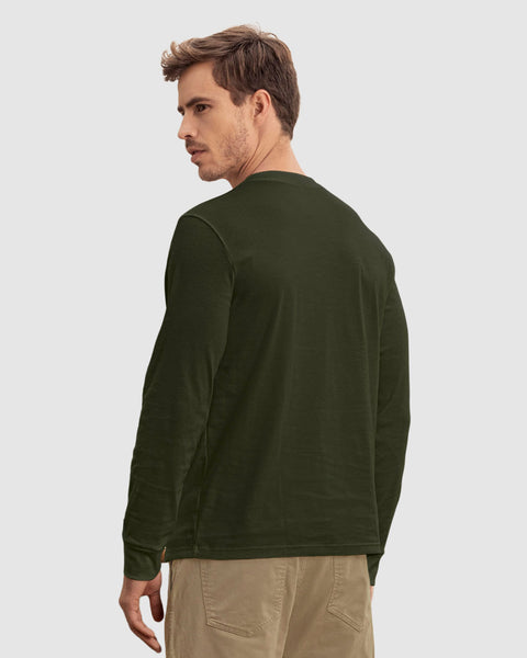 Camibuzo cuello henley#color_a91-verde-militar