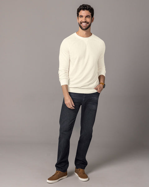 Buzo cuello redondo básico para hombre#color_018-marfil