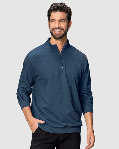 Buzo cuello alto con cierre#color_517-azul