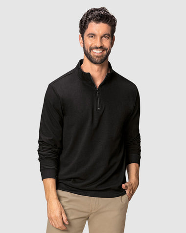 Buzo cuello alto con cierre#color_700-negro