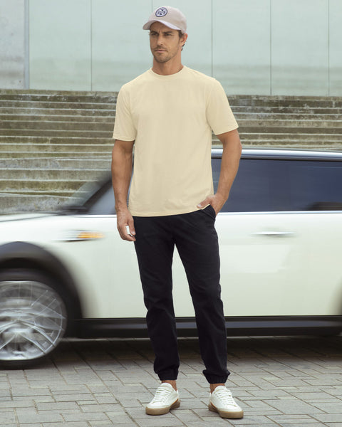 Camiseta básica en algodón#color_084-arena