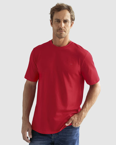 Camiseta básica en algodón#color_c36-rojo