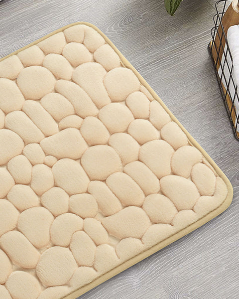 Alfombra flannel para baño Medida 40 cm x 60 cm#color_860-beige