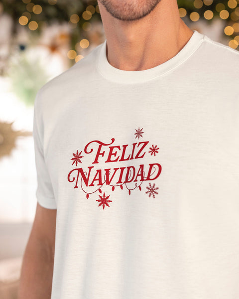 Camiseta manga corta de pijama masculina#color_812-marfil-estampado