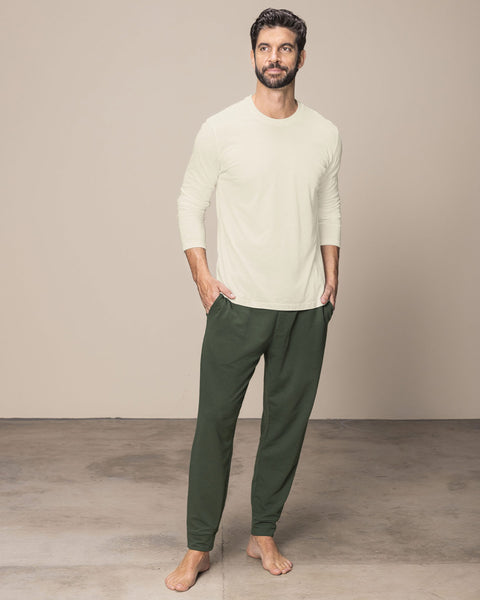 Pantalón jogger masculino#color_249-verde-oscuro