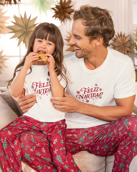 Pantalón de pijama para hombre#color_302-rojo-estampado