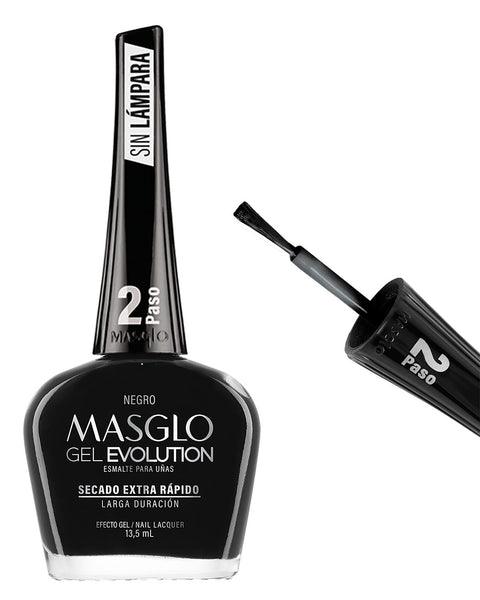 Paso 2 Tono Esmalte Masglo Gel Evolution#color_031-negro