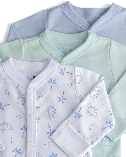 Pack Chambra x 3 Niño#color_992-celeste-verde-estampado