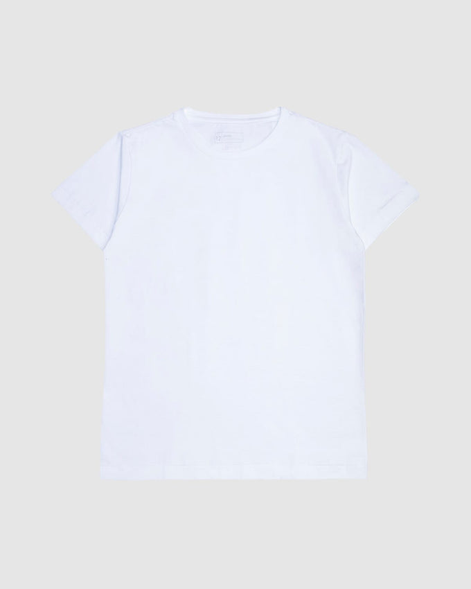 Camiseta manga corta pinto cuello rib#color_134-blanco