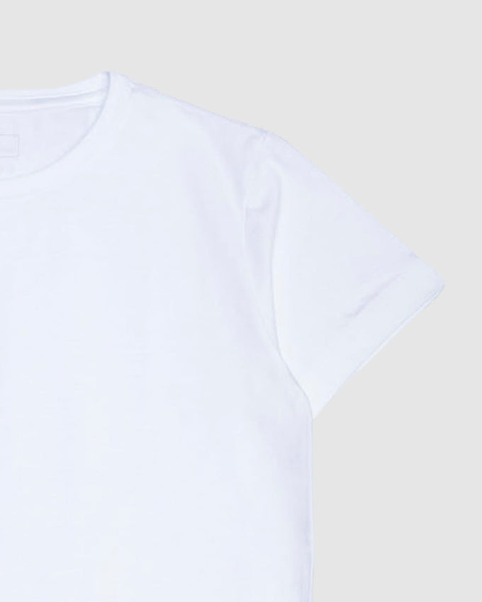 Camiseta manga corta pinto cuello rib#color_134-blanco
