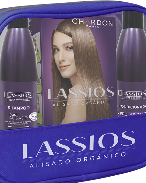 Pack Lassios Kit Alisado + SH Post Alisado x 250ml + AC Repolarizante x 250ml#color_017-fondo-morado