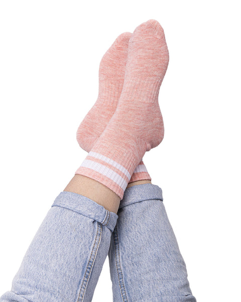 Media Casual Unisex x 3#color_993-rayas-rosa-gris-blanco