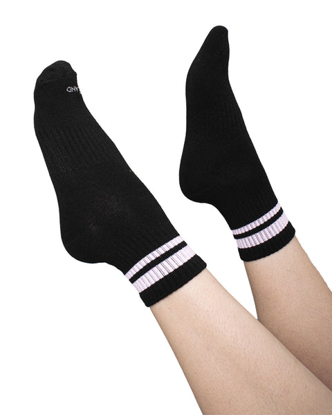 Media Casual Unisex x 3#color_994-rayas-negro-gris-azul