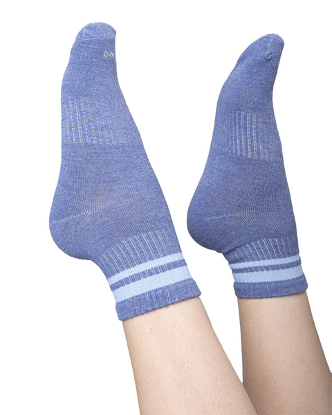 Media Casual Unisex x 3#color_994-rayas-negro-gris-azul