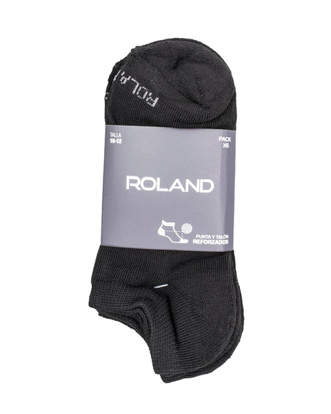Media tobillera deportiva set x6 afelpada punta talón#color_700-negro