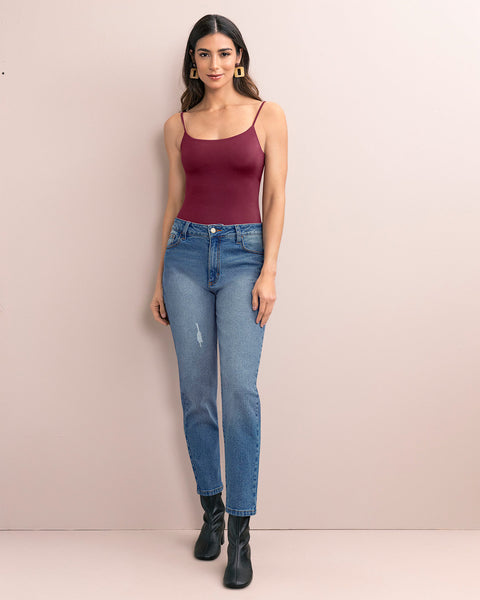 Body de tiritas con control de abdomen#color_220-vino-oscuro