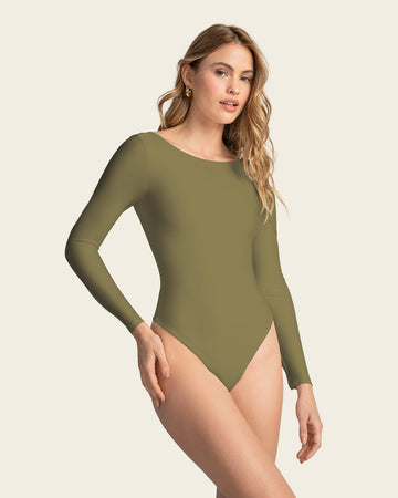 Body manga larga con control moderado#color_c48-verde-oliva
