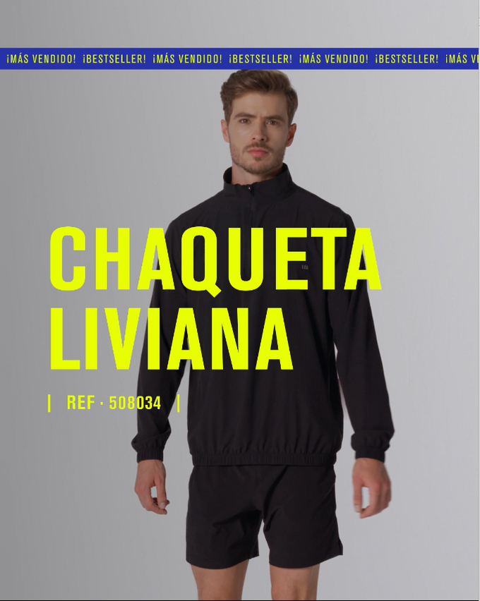 Chaqueta deportiva masculina con base textil ultrasuave y ligera#all_variants