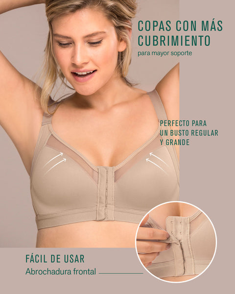 Brasier facilitador de postura con copas en espuma Multi Benefit Leonisa Ecuador
