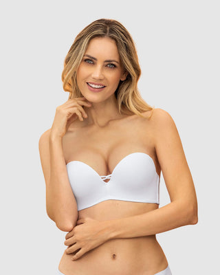 Brasier wow de triple realce ideal como strapless#color_000-blanco