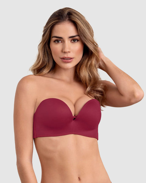 Brasier wow de triple realce ideal como strapless#color_259-vino