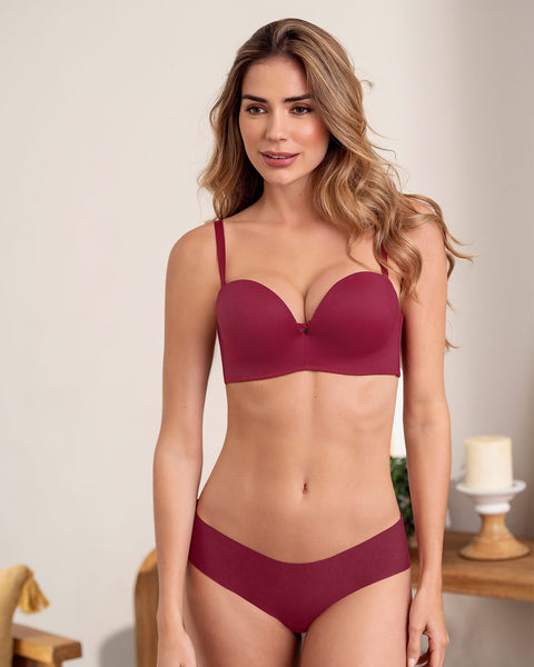 Brasier wow de triple realce ideal como strapless#color_259-vino