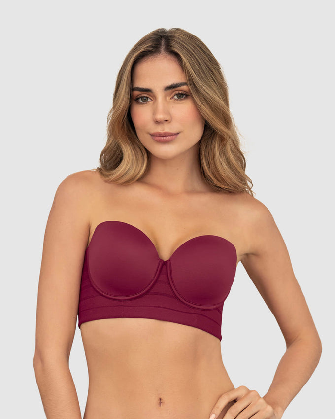 Brasier tipo bustier support strapless#color_259-vino
